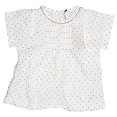 Blouse (Blanc, Or) de Crewcuts