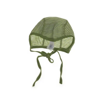 Hat (Green, White) from Cosilana Silk, Wool