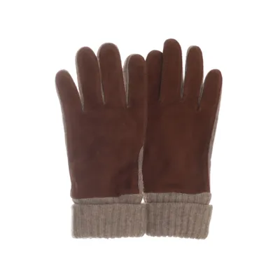 Gloves (Brown) from Gap Suede, Nylon, Polyester, Leather, Wool
