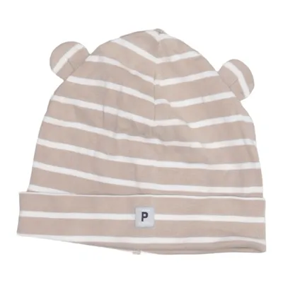 Bonnet (Beige, Blanc) de Polarn O. Pyret Coton biologique