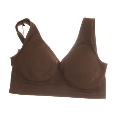 Sport-bh (Bruin) van Creamy Fabrics Elastaan, Polyamide