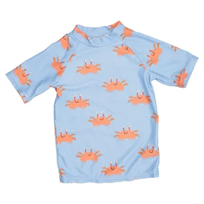 Zwemshirt (Blauw, Oranje) van Hema Elastaan, Polyester