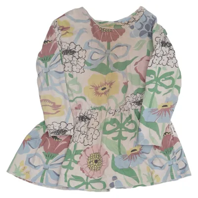 Dress (Beige, Multicolored) from Kuling Cotton, Elastane