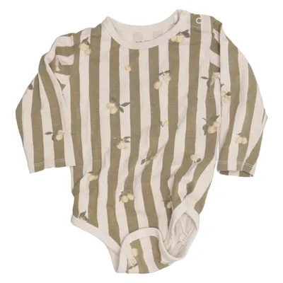 Body (Green, Beige) from Garbo & Friends Elastane, Organic cotton