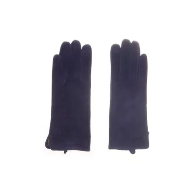 Leather gloves (Blue) from Pia Rossini Acrylic, Leather