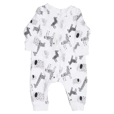 Barboteuse (Blanc, Gris) de Basic You Coton biologique