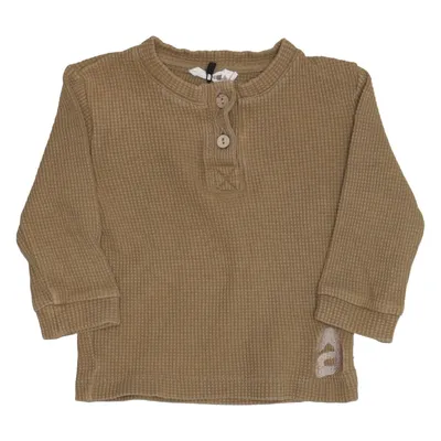 Henley shirt (Bruin) van Ammehoela Elastaan, Organisch katoen