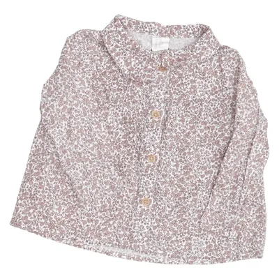 Blouse (Beige, Bruin) van H&M Katoen, Viscose
