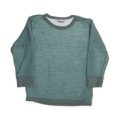 Lange mouwen shirt (Groen) van Joha Merinowol, Polyamide, Viscose