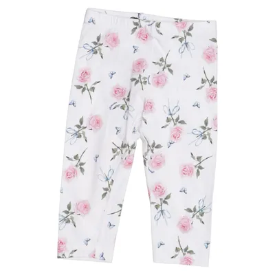 Leggings (Weiß, Pink, Grün) von Monnalisa Baumwolle, Elasthan