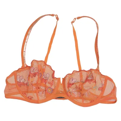 Bra (Orange) from Aubade Elastane, Metallic fiber, Polyamide, Polyester