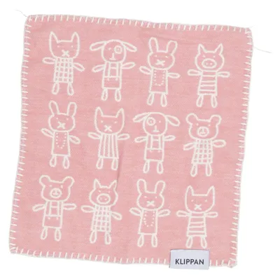 Babyfilt (Rosa, Vit) från Klippan Ekologisk bomull