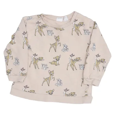 Sweatshirt (Beige, Meerkleurig) van H&M Katoen, Elastaan