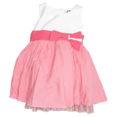 Dress (White, Pink) from Ceremony Cotton, Polyester