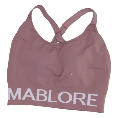 Sports bra (Pink) from Mablore Elastane, Polyamide