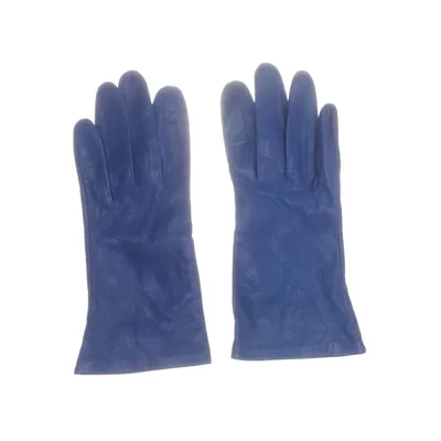 Läderhandskar (Blå) Skinn, Silke