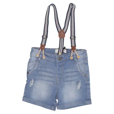 Korte tuinbroek (Blauw) van Zara BabyBoy Katoen, Elastaan