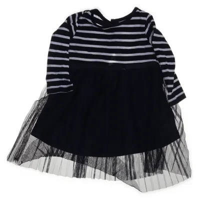 Jurk (Blauw, Wit) van Happy Girls by Eisend Katoen, Polyester
