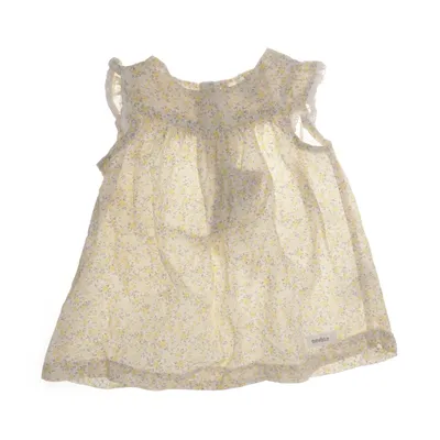 Robe (Jaune, Blanc, Multicolore) de Newbie by KappAhl Coton biologique