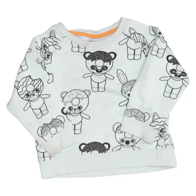 Sweatshirt (Vert, Noir) de Filemon Kid Coton biologique