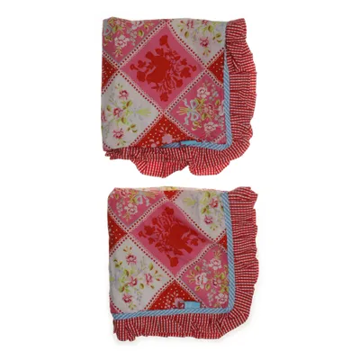 Sierkussensloop (Rood, Meerkleurig) van Pip Bed & Bath Katoen