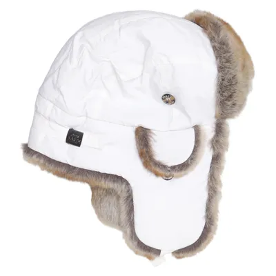 Trapper hat (White, Brown) from Barts Acrylic, Polyamide, Polyester