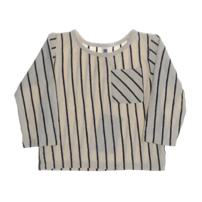 Långärmad t-shirt (Beige, Svart) från Rikiki Bomull