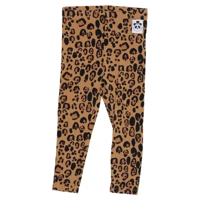 Leggings (Brun, Sort) fra Mini Rodini Elastan, Lyocell