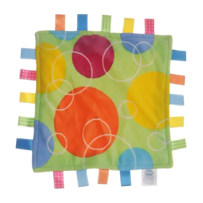 Snuttefilt (Grön, Gul, Blå, Orange, Rosa, Flerfärgad) från Taggies Polyester