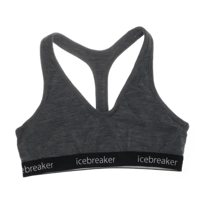 Sports-BH (Grå, Flerfarvet) fra Icebreaker Elastan, Nylon, Uld
