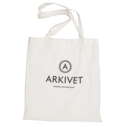 Tygpåse (Beige, Svart) från Arkivet Bomull