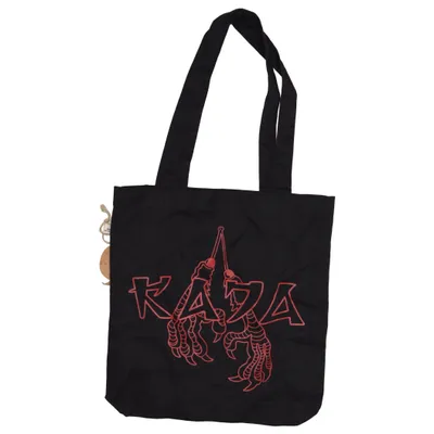 Canvas bag (Black, Red) from Salvage Recycled cotton, Recycled polyester