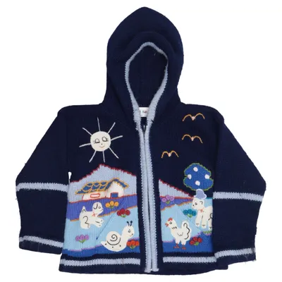 Strickjacke (Blau, Mehrfarbig) von Nice Size
