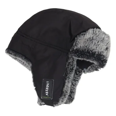 Trapper hat (Black, Gray) from Lindberg Faux fur, Polyamide, Polyester