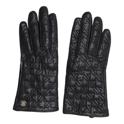 Läderhandskar (Svart) från Tommy Hilfiger Skinn, Polyester