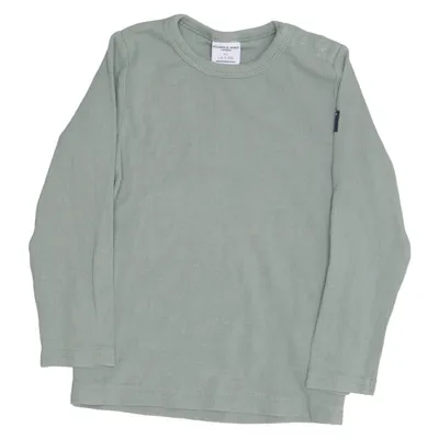 Long sleeve T-shirt (Green) from Polarn O. Pyret Elastane, Organic cotton