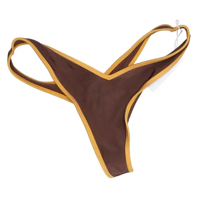 Bikini bottom (Brown, Yellow) from Bright Elastane, Polyamide