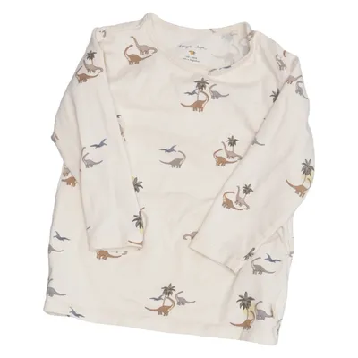 Long sleeve T-shirt (Beige, Multicolored) from Konges Sløjd Elastane, Organic cotton
