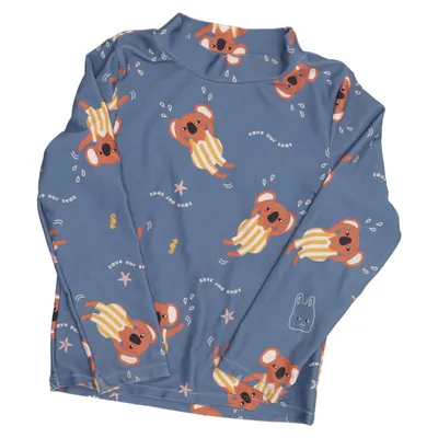 T-shirt de natation (Bleu, Multicolore) de Minories Élasthane, Polyester