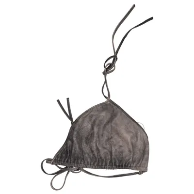 Bikini top (Grå) fra Manokhi Læder, Polyester, Viscose