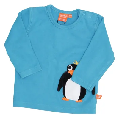 Lange mouwen shirt (Blauw) van Lipfish Katoen, Polyester