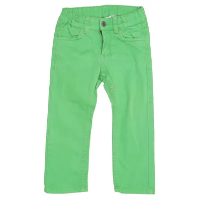 Chinos (Groen) van Kids by Lindex Katoen, Elastaan