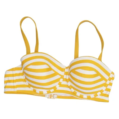 Bikini top (Geel, Wit) van Boden Elastaan, Polyamide
