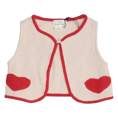 Vest (Beige, Red) from Konges Sløjd Organic cotton