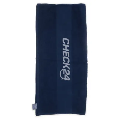 Towel (Blue) from Check 24 Cotton