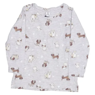 Long sleeve T-shirt (Gray, Brown, White) from Dopo Dopo Girls Cotton, Viscose