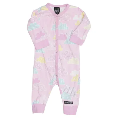 Barboteuse (Rose, Multicolore) de Villervalla Élasthane, Coton biologique