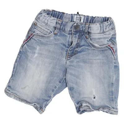 Denim shorts (Blauw) van Armani Junior Katoen, Elastaan