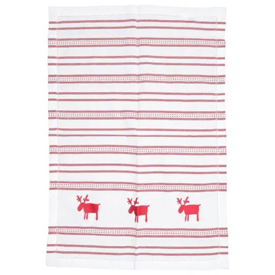 Kitchen towel (White, Red) from Sia Cotton
