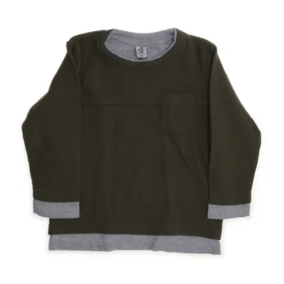 Collegetröja (Grön) från Topolino Bomull, Viskos